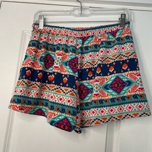 Blue Rain size medium satin shorts